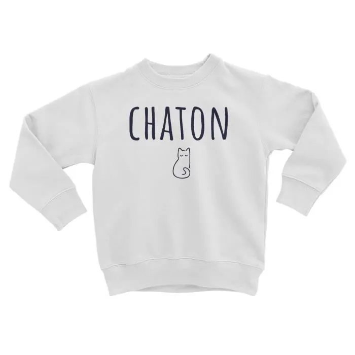 Sweatshirt Enfant Chaton Surnom Mignon Animaux Chat-0