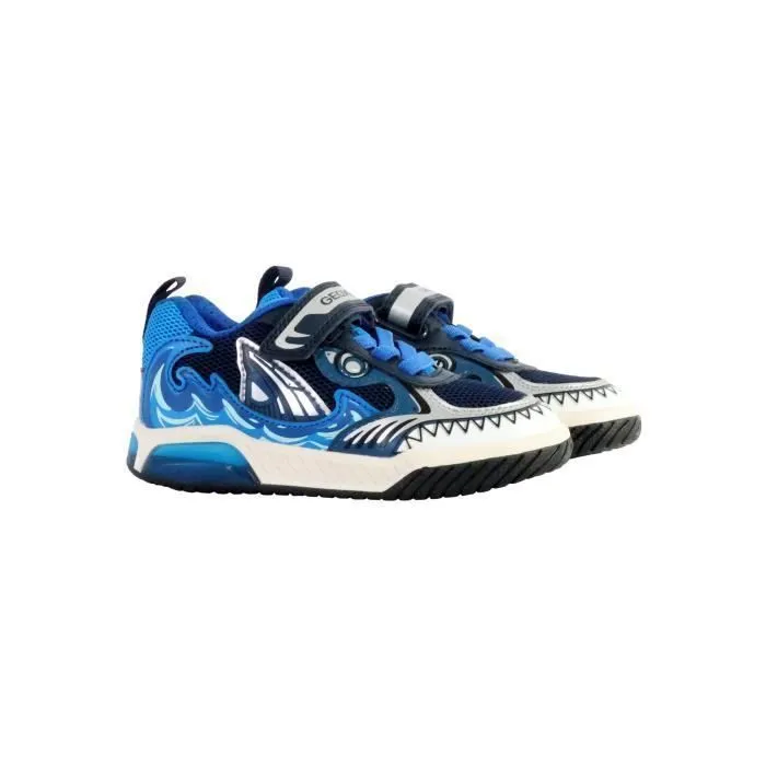 Basket  à Scratch Geox Inek - Navy/Bleu clair-2