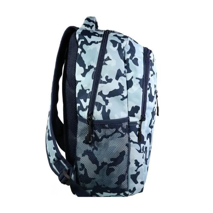 BAGTROTTER Set de sac à dos, sac gym et trousse Bagtrotter Bleu Camouflage-1