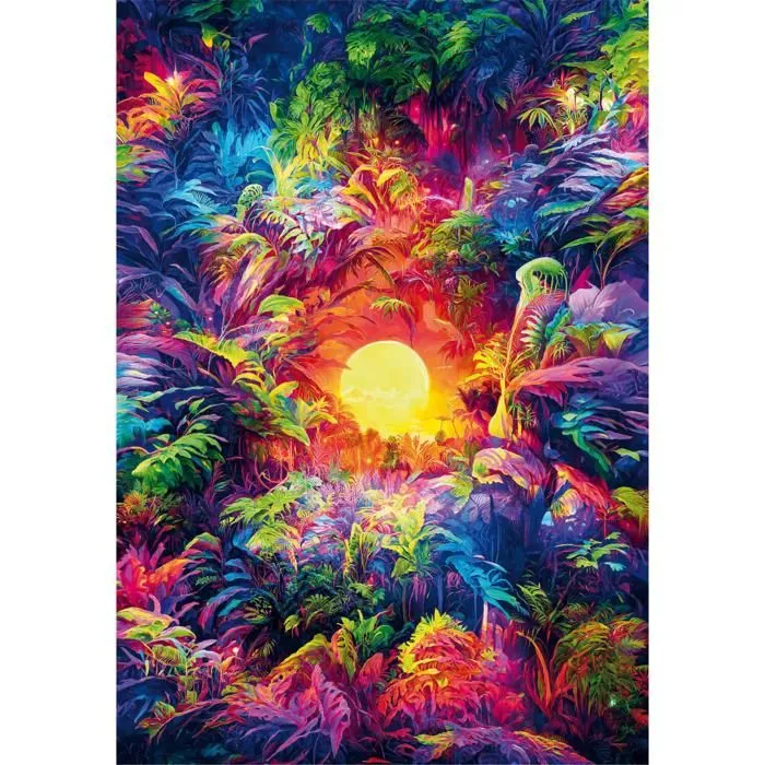 Puzzle 500 pièces + poster : Colorboom - Jungle Psychédélique-0