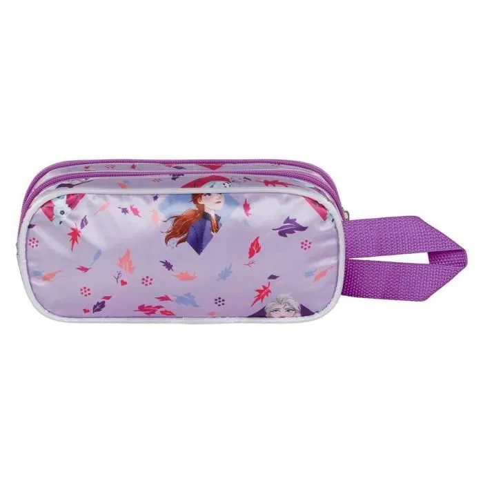 Trousse Double 3D - Disney La Reine des Neiges 2 (Frozen) Friends - Fuchsia - Taille Unique-2