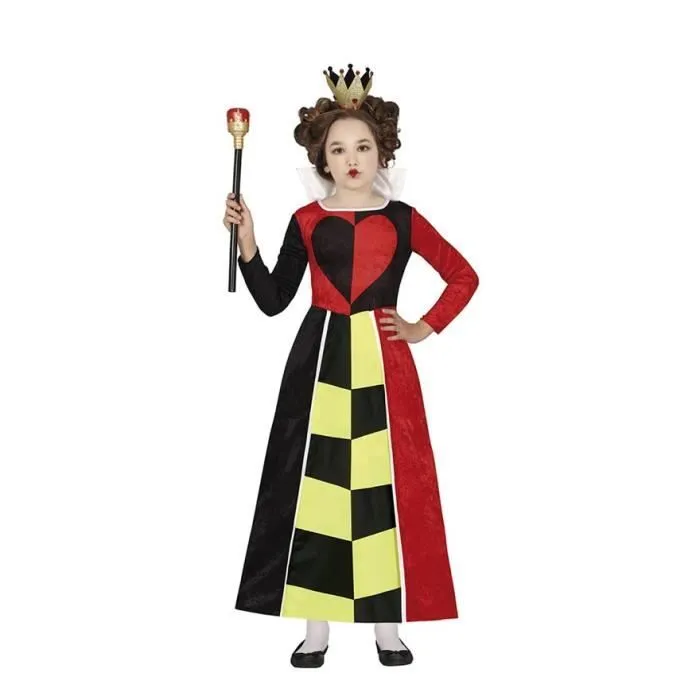 Guirca Déguisement Reine de Cœur rouge fille (7-9 ans)-0