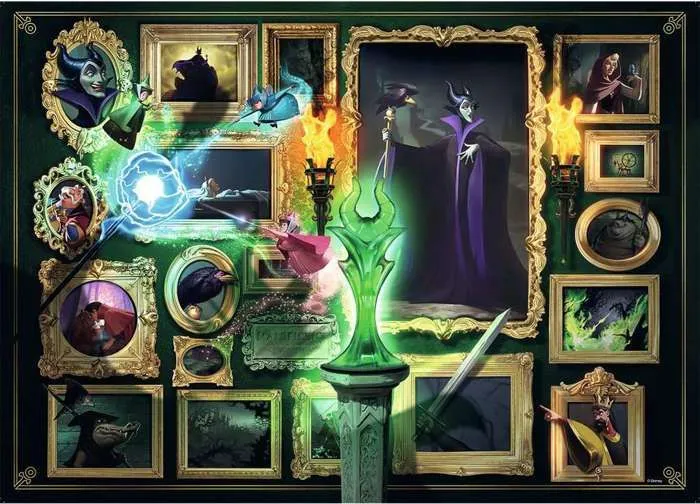 Puzzle 1000 pièces Disney Villainous - Maléfique Ravensburger - Collection Disney Villainous - Dès 14 ans-2