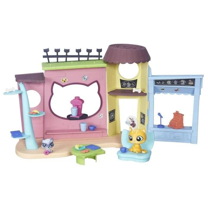 Littlest Petshop - HASBRO - Le café - Fille - 4 ans - Distributeur de friandises - Accessoires - Deco Clips-0