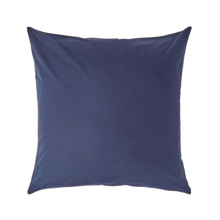 Taie d'oreiller - Homescapes - Bleu Marine - 100% Coton Égyptien - 200 Fils - 80 x 80 cm-0