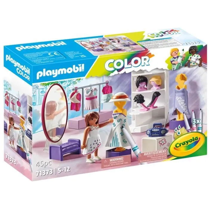 PLAYMOBIL Color : Atelier de styliste - PLAYMOBIL - Crée de nouvelles histoires à tes couleurs - Mixte - 5 ans-0