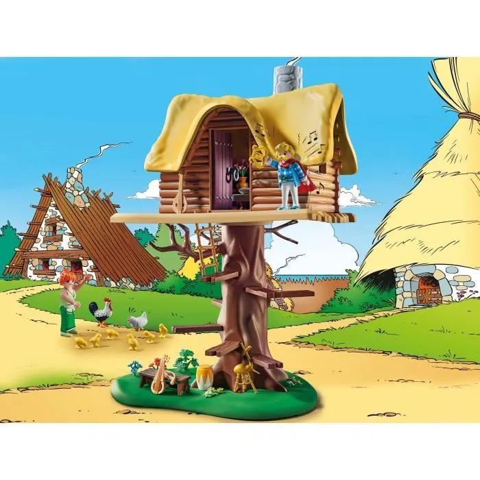 PLAYMOBIL 71016 La hutte d'Assurancetourix, Astérix, Pour enfant et adulte, 96 pièces, Dès 5 ans-1