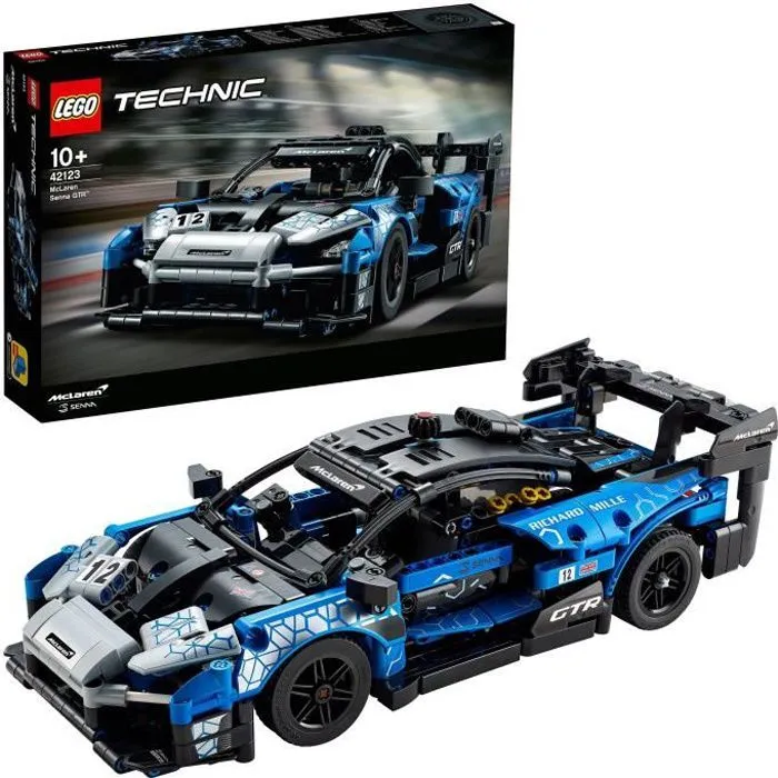 LEGO® Technic 42123 McLaren Senna GTR, Maquette de Voiture à Construire, Construction Voiture de Sport, Jouet Voiture de Course-0