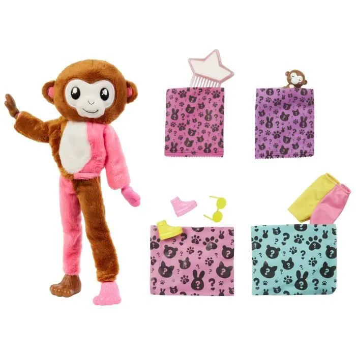 Barbie - Barbie Cutie Reveal Singe - Poupée - 3 Ans Et +-3