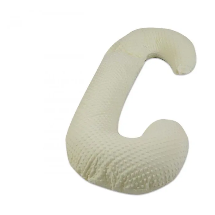 Velinda - 42102 - Coussin Minky de maternité forme C crème-0