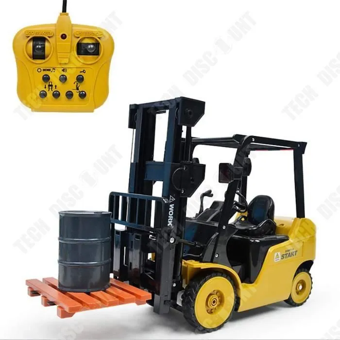 TD® Chariot élévateur électrique à télécommande sans fil Grue de chariot élévateur à 11 canaux-Drone 1 chariot élévateur à fourche-3