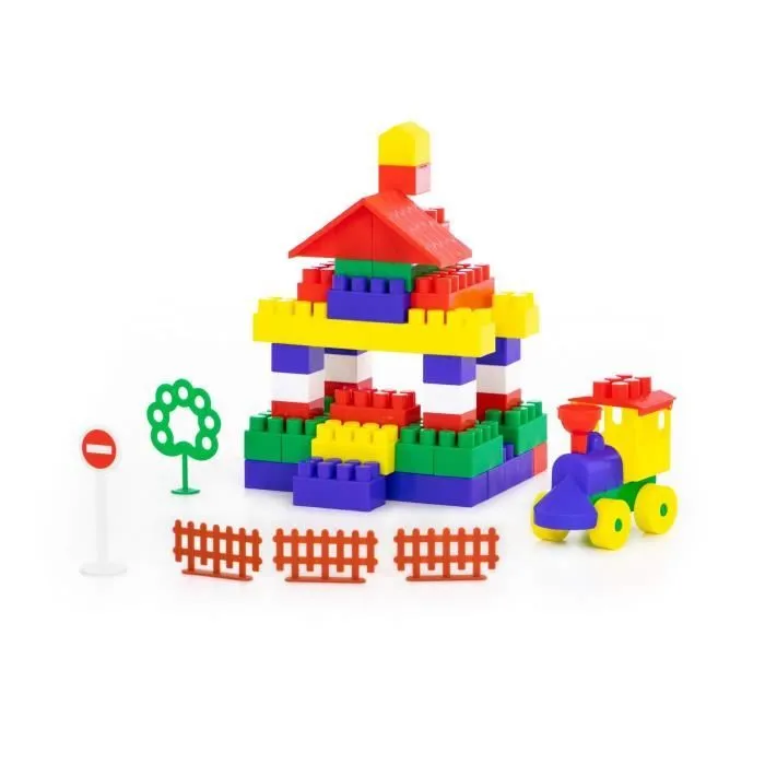 Blocs en plastique - Polesie - Ziegelsteine 'Builder' - 101 pièces - Multicolore - À partir de 3 ans-1