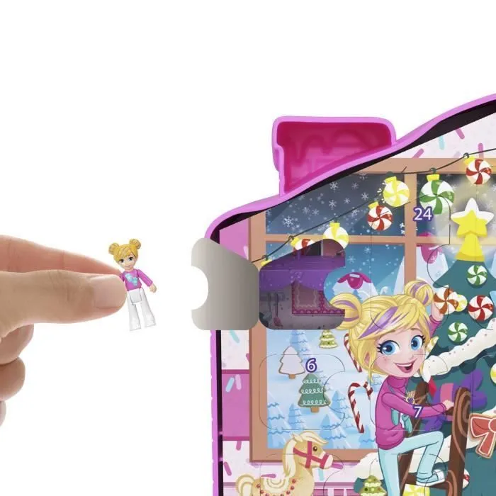 Calendrier de l'Avent Polly Pocket HKW16 - Mini poupée Polly Pocket coffret compact-5
