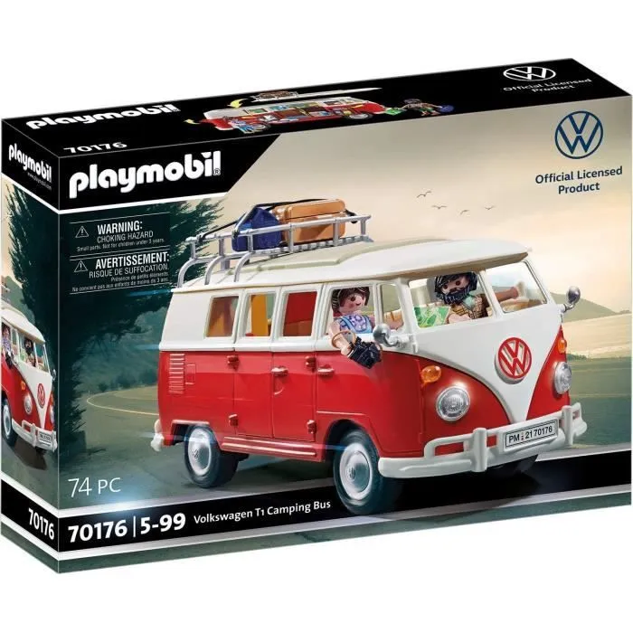 PLAYMOBIL 70176 Volkswagen T1 Combi, Classic cars, Adulte, Voiture de collection-0