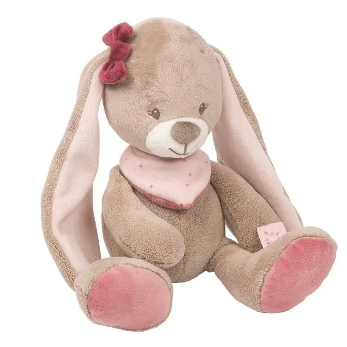 Peluche - NATTOU - Nina Le Lapin - Hauteur 28 cm - Mixte-0