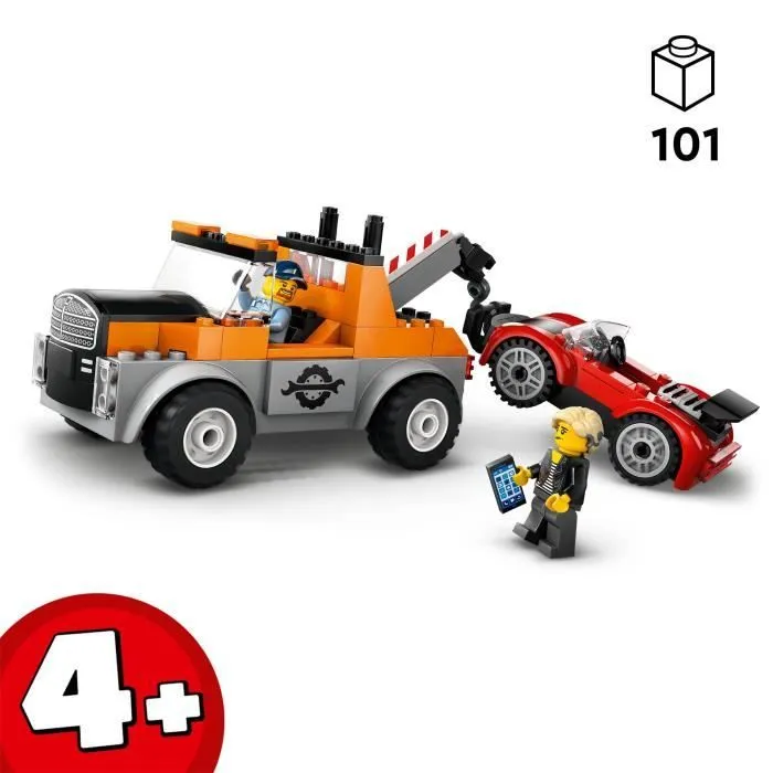 LEGO® City 60435 La dépanneuse et la voiture de sport, jeu de construction dès 4 ans-1