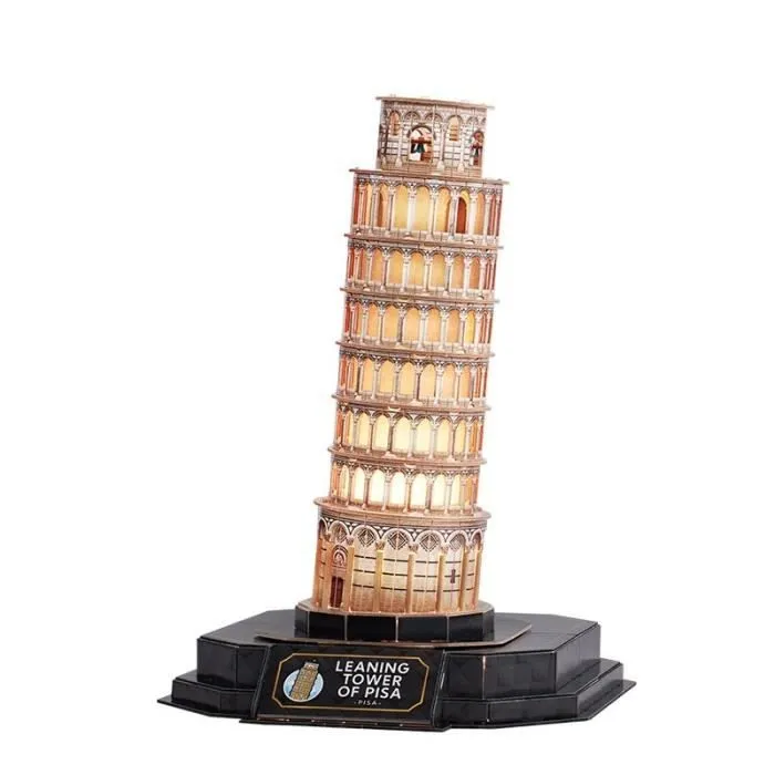 Puzzle 3D Architecture - CUBICFUN - Pisa LED - 250-400 pièces - Intérieur-2