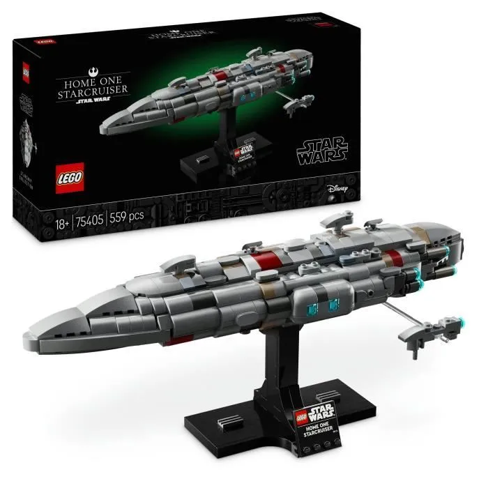 LEGO Star Wars : Le Retour du Jedi 75405 Le Starcruiser Home One - Maquette pour adulte-0