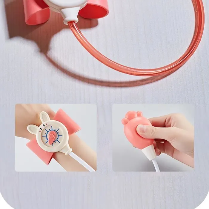 Fafeicy Jouets de docteur pour enfants Enfants médecin jouets éducatifs enfants infirmière ensemble dentaire simulateurs de Bleu Ros-2