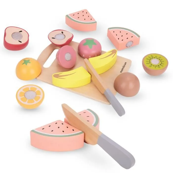 Fruits en bois à couper-0