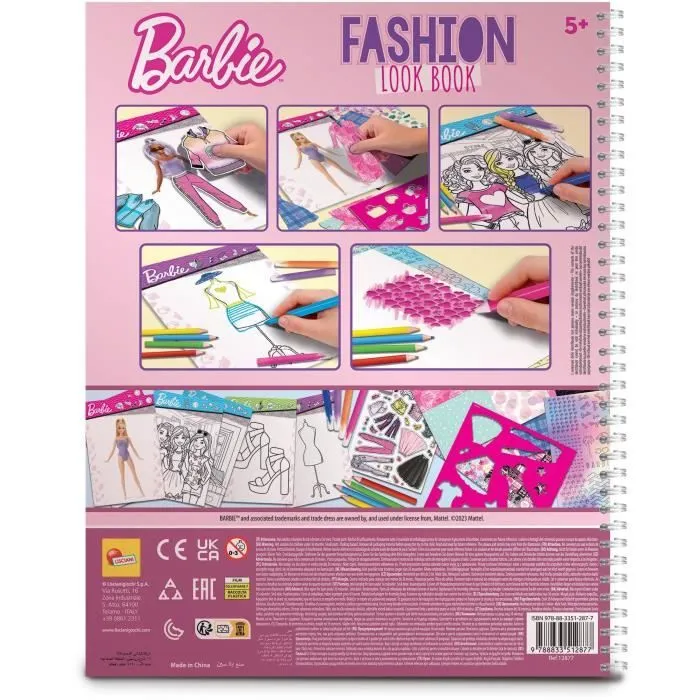 Livret de création collection de mode - Barbie sketch book fashion look - LISCIANI-5