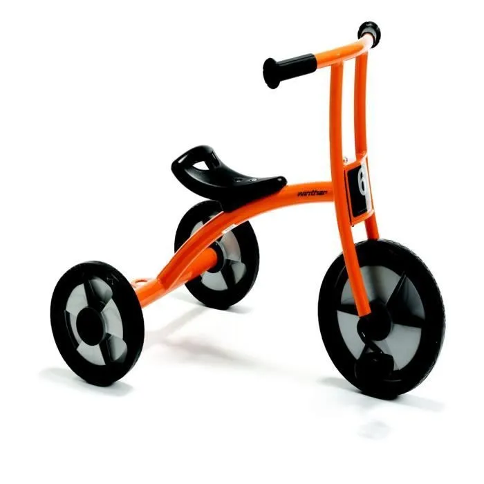 Tricycle WINTHER CIRCLE pour enfants de 4 à 8 ans - Orange et noir - Usage intensif en collectivités