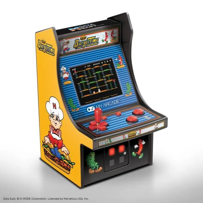 Console portable - My Arcade - BurgerTime Micro Player - Écran couleur 2.75" - Design rétro - Contrôle du volume-2