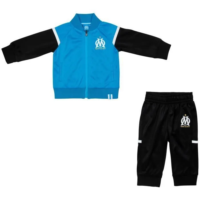 Survêtement bébé - Olympique de Marseille - OM - Noir - Manches longues - Football-0