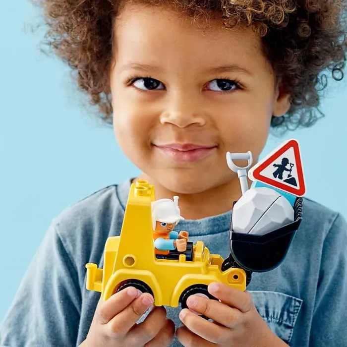 LEGO® 10930 DUPLO Le Bulldozer, Engins De Chantier Jouet Pour Enfant de 2 Ans Et Plus, Jeu Motricité Fine Pour Garçons Et Filles-3