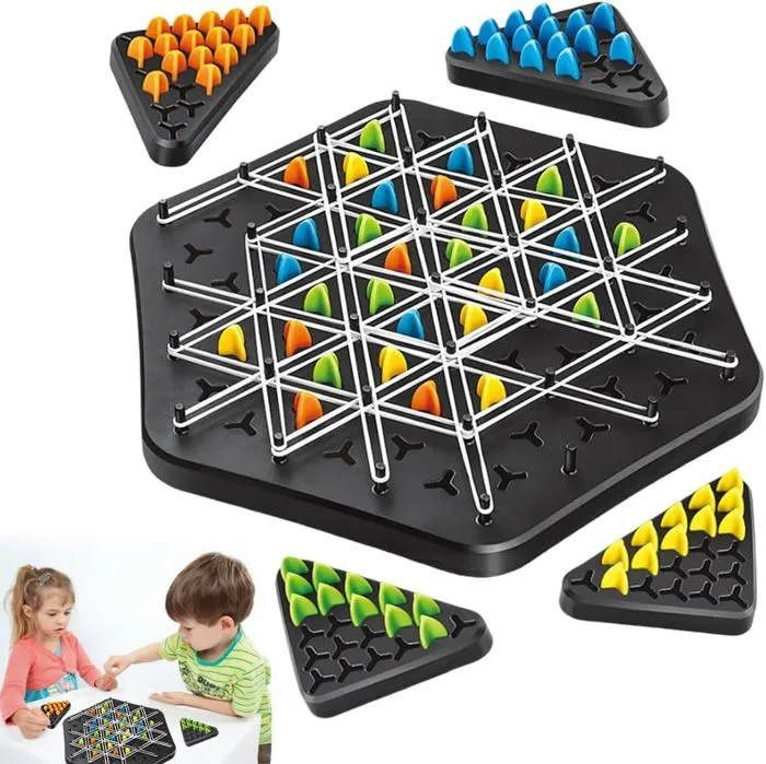 Jeu De Triangle En Chaîne,Échecs Triangulaires En Chaîne Interactifs,Jeu D'Échecs Triangulaire Amusant,Jeu D'Échecs De Stratégie D-0