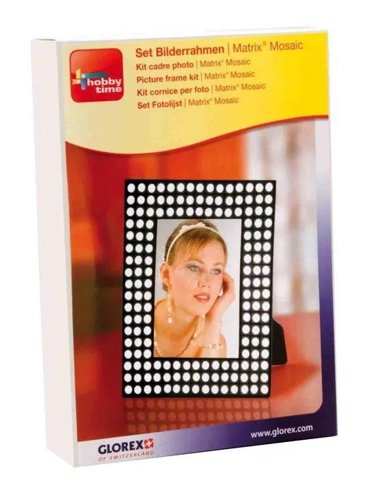 Jeu de mosaique Glorex gmbh - 6 2474 02 - Creativset Matrix Cadre Photo Mosaic Noir-1