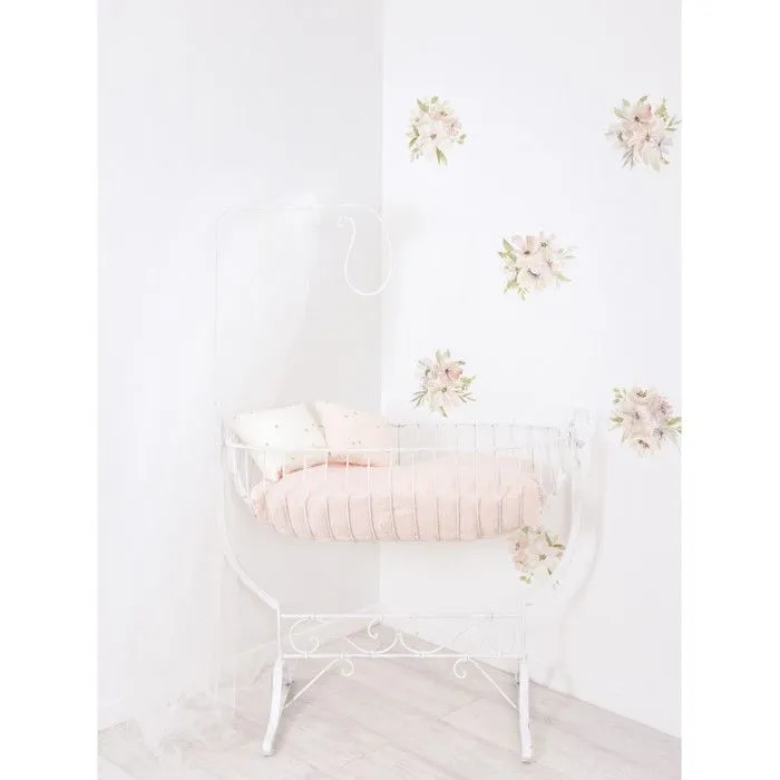Sticker Lilipinso Sticker décor bouquet de fleurs roses orangées 64 x 90 cm-2