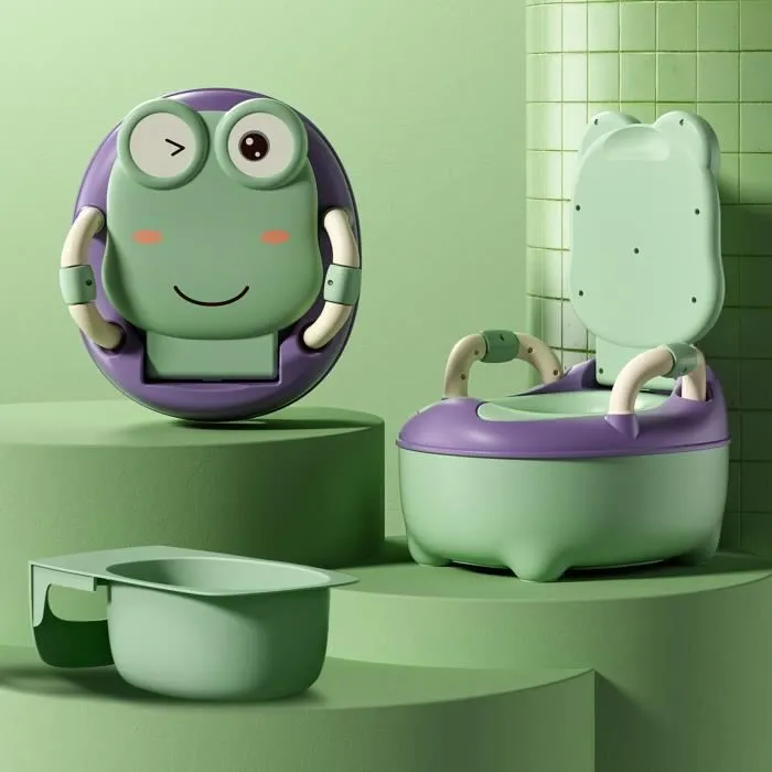 HENGMEI Pot de bébé Enfants Potty Siège de Toilette portable Toilettes, vert-0