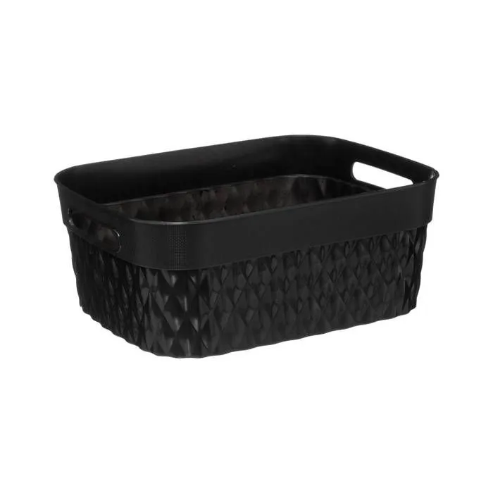 Panier de rangement - 5five - Disco - 5 litres - Noir - Plastique Polypropylène-0