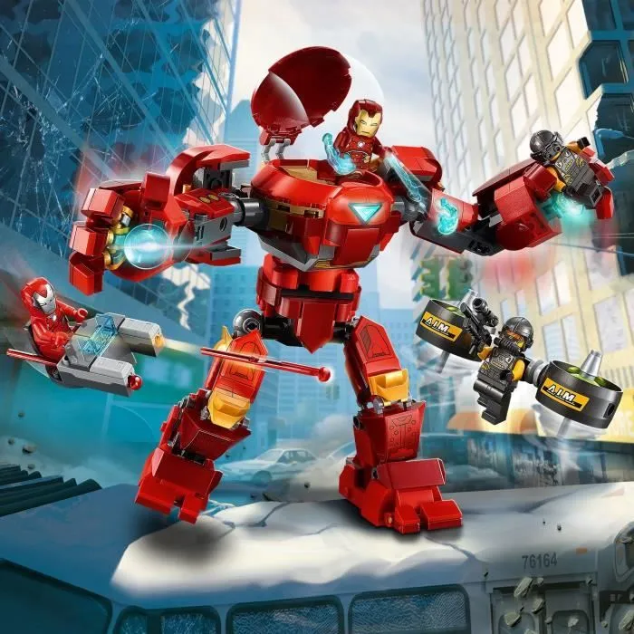 LEGO® Super Heroes 76164 Marvel Avengers Iron Man Hulkbuster contre un agent de l’A.I.M. Cadeau Enfant avec Figurines-4