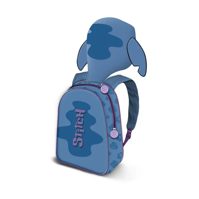 Sac à dos à Capuche Hood - Disney Lilo et Stitch Lemur - Bleu - Taille Unique-1
