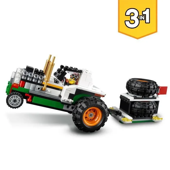 LEGO® Creator 31104 Le Monster Truck à hamburgers, Jouet de Construction pour Enfants, Tracteur, Cadeau Fille et Garçon-3