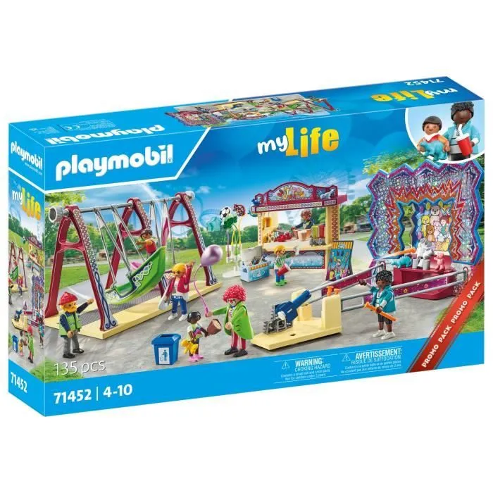 PLAYMOBIL 71452 Parc d'attraction, My Life, 135 pièces, Dès 4 ans-0
