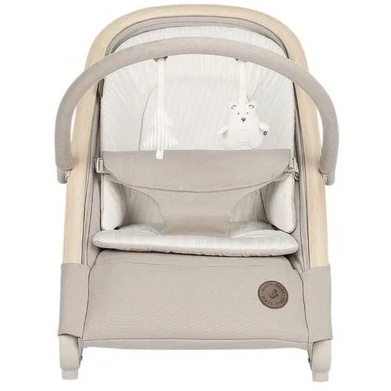 MAXI-COSI Kori Transat léger, avec fonction balancelle, De la naissance à 2 ans (jusqu'à 15kg), Classic beige eco-1