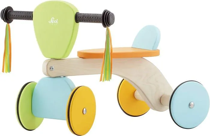 Porteur Baby Buggy - SEVI - Bois - Mixte - Bleu - A partir de 12 mois-1