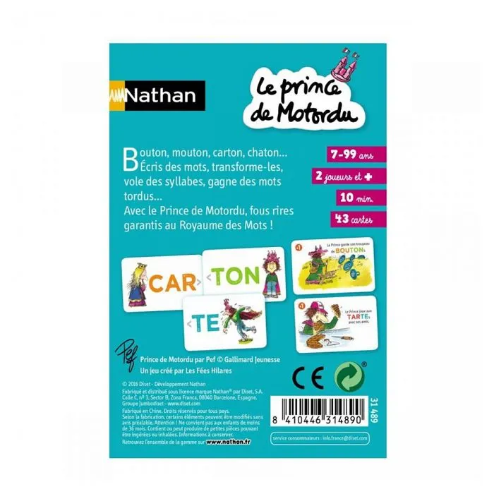 Jeu de Cartes - NATHAN - Le Prince de Motordu - Pour Enfant de 7 ans et plus - Vert-2
