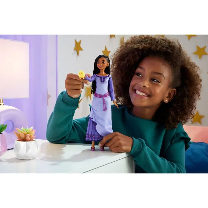 Poupée - Mattel - Disney Wish Singing Asha of Rosas - Chante en espagnol - Mode interchangeable - 21,5 cm-2