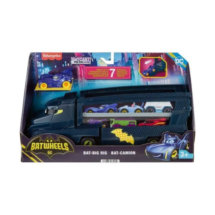 Fisher-Price-Batwheels DC-Bat-camion avec rampe HMX07-0