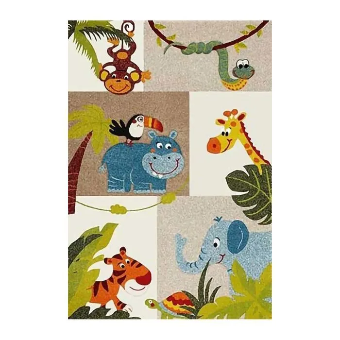 Tapis Enfant JUNGLE, Dimension: 80x150-0