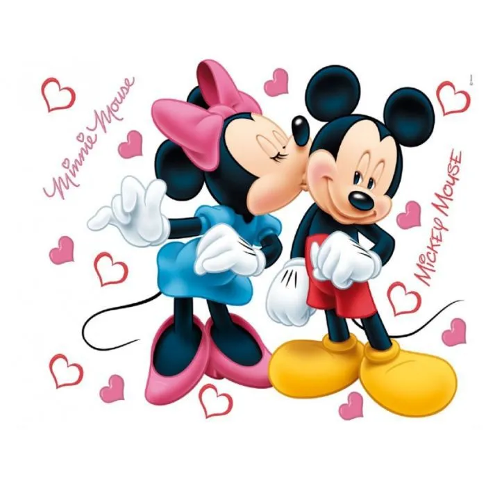 MICKEY & MINNIE maxi stickers muraux 85x65cm-0