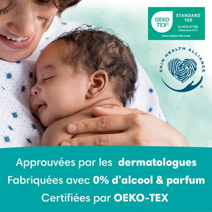 Lingettes - Pampers - Harmonie New Baby - 6 Lingettes - Hypoallergénique - 100% Fibres Végétales-5