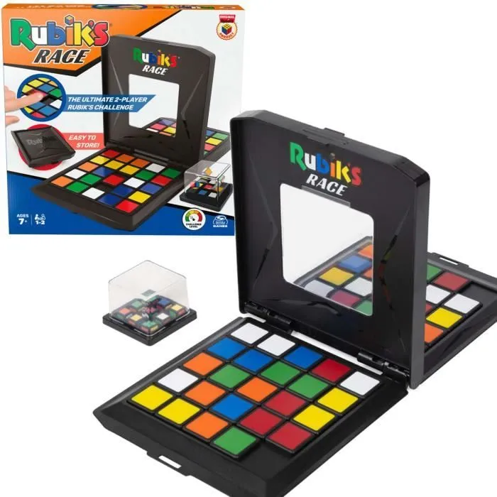 Jeu de course - SPIN MASTER - Rubik's cube - 60 pièces - Multicolore - Intérieur-0