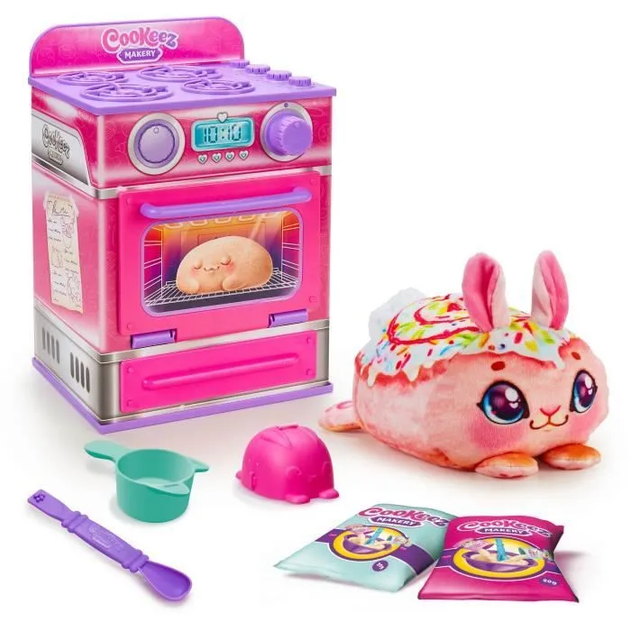Fabrique à Pâtisserie Rose - MOOSE TOYS - COOKEEZ MAKERY - Four interactif, peluche parfumée et accessoires-0