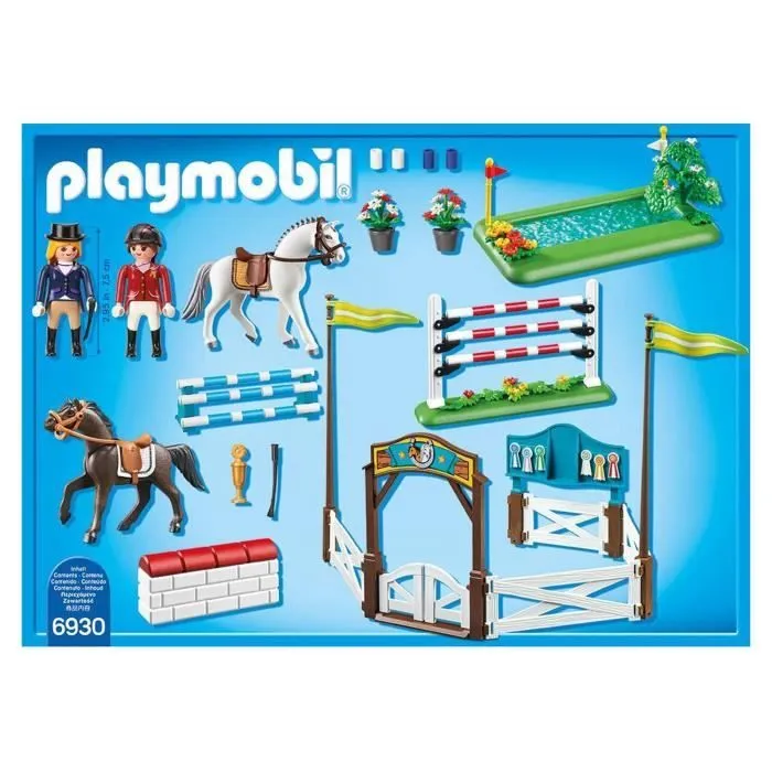 PLAYMOBIL 6930 - Country - Parcours d'Obstacles à Cheval-1