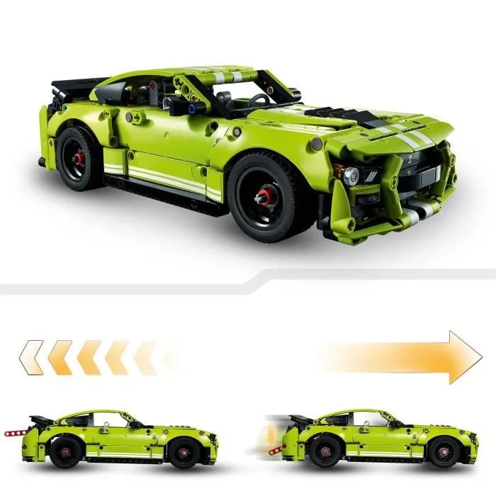 LEGO 42138 Technic Ford Mustang Shelby GT500, Maquette de Voiture de Course, Jouet à Construire, pour Garçons et Filles Dès 9 Ans-2